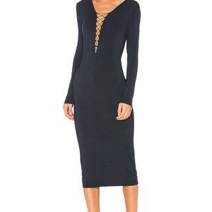 T by Alexander Wang Spandex Lace Up Dress